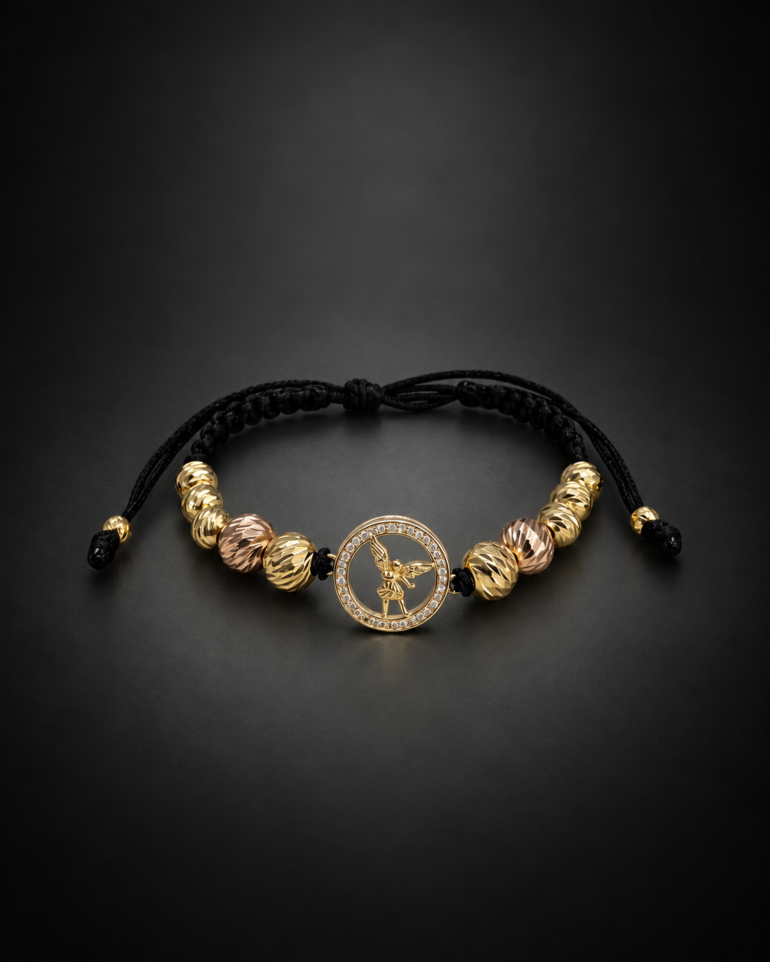 Pulsera ángel y tres oros