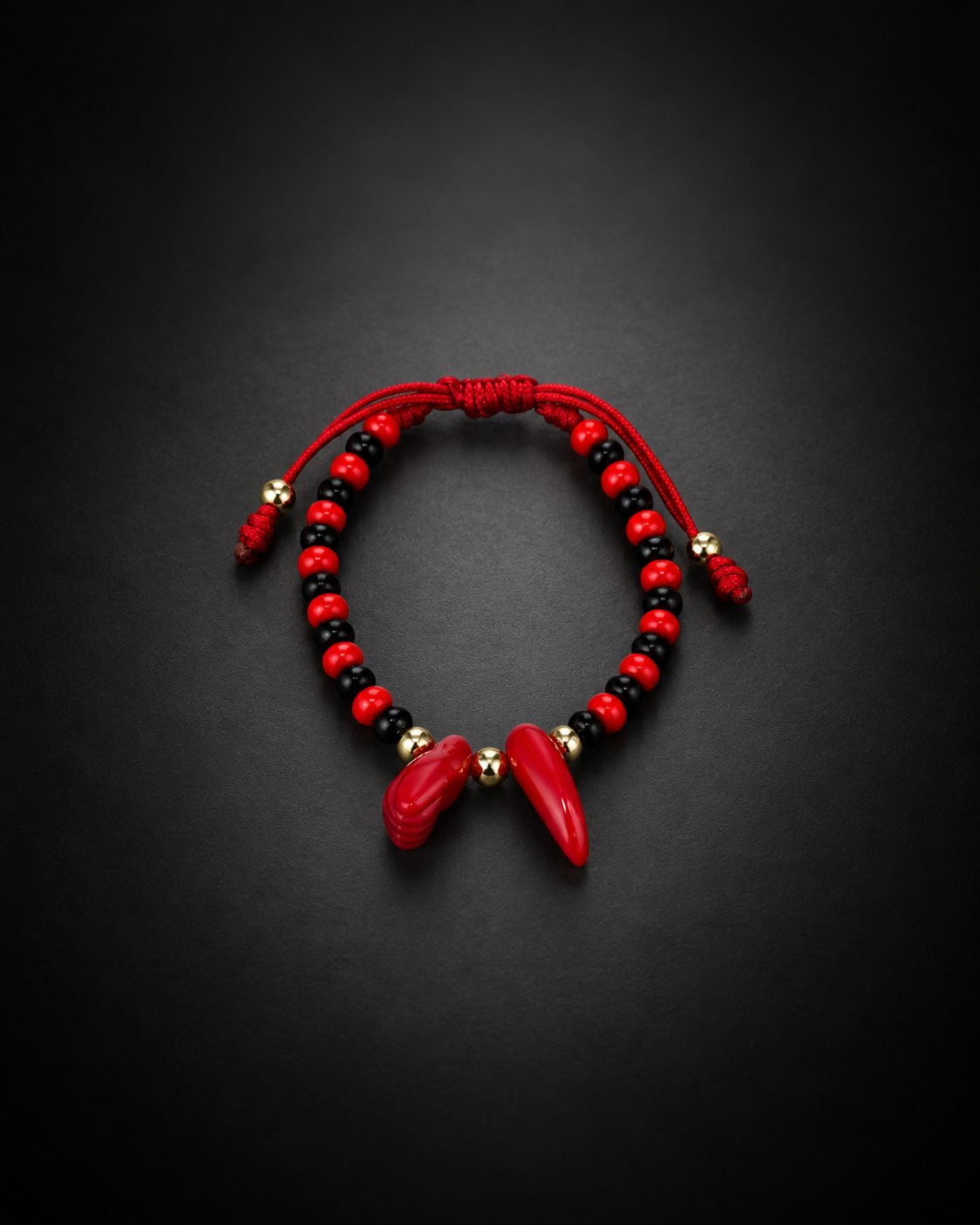 Pulsera azabache y cuerno