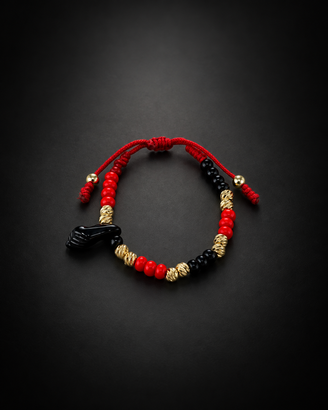 Pulsera azabache mano negra